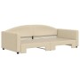 Sofá cama nido tela crema 100x200 cm de vidaXL, Camas y somieres - Ref: Foro24-3197197, Precio: 263,71 €, Descuento: %