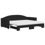 Sofá cama nido con colchón tela negro 90x190 cm de vidaXL, Camas y somieres - Ref: Foro24-3197218, Precio: 412,54 €, Descuent...