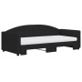 Sofá cama nido con colchón tela negro 90x190 cm de vidaXL, Camas y somieres - Ref: Foro24-3197218, Precio: 412,54 €, Descuent...