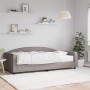Sofá cama con colchón tela gris taupe 100x200 cm de vidaXL, Camas y somieres - Ref: Foro24-3197178, Precio: 339,41 €, Descuen...