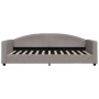 Sofá cama con colchón tela gris taupe 100x200 cm de vidaXL, Camas y somieres - Ref: Foro24-3197178, Precio: 339,41 €, Descuen...