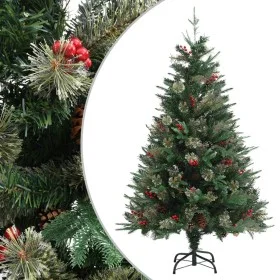 Árbol de Navidad con piñas verde PVC y PE 120 cm de vidaXL, Arboles de navidad - Ref: Foro24-340525, Precio: 60,37 €, Descuen...