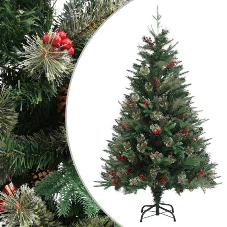 Árbol de Navidad con piñas verde PVC y PE 120 cm de vidaXL, Arboles de navidad - Ref: Foro24-340525, Precio: 61,29 €, Descuen...