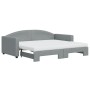 Sofá cama nido con colchón tela gris claro 90x190 cm de vidaXL, Camas y somieres - Ref: Foro24-3197216, Precio: 407,90 €, Des...