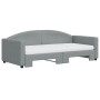 Sofá cama nido con colchón tela gris claro 90x190 cm de vidaXL, Camas y somieres - Ref: Foro24-3197216, Precio: 407,90 €, Des...