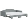 Sofá cama nido con colchón tela gris claro 100x200 cm de vidaXL, Camas y somieres - Ref: Foro24-3197211, Precio: 429,50 €, De...
