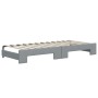 Sofá cama nido con colchón tela gris claro 100x200 cm de vidaXL, Camas y somieres - Ref: Foro24-3197211, Precio: 429,50 €, De...
