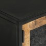 Mueble de TV madera maciza de mango y hierro 110x30x40 cm de vidaXL, Muebles TV - Ref: Foro24-353889, Precio: 237,28 €, Descu...