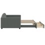 Sofá cama nido con cajones tela gris oscuro 90x190 cm de vidaXL, Camas y somieres - Ref: Foro24-3197235, Precio: 289,09 €, De...