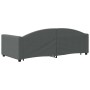 Sofá cama nido con cajones tela gris oscuro 90x190 cm de vidaXL, Camas y somieres - Ref: Foro24-3197235, Precio: 289,09 €, De...