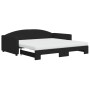Sofá cama nido con colchón tela negro 100x200 cm de vidaXL, Camas y somieres - Ref: Foro24-3197213, Precio: 438,03 €, Descuen...