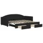 Sofá cama nido con cajones tela negro 90x190 cm de vidaXL, Camas y somieres - Ref: Foro24-3197236, Precio: 284,64 €, Descuent...