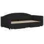Sofá cama nido con cajones tela negro 90x190 cm de vidaXL, Camas y somieres - Ref: Foro24-3197236, Precio: 288,54 €, Descuent...