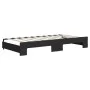 Sofá cama nido con cajones tela negro 90x190 cm de vidaXL, Camas y somieres - Ref: Foro24-3197236, Precio: 284,64 €, Descuent...