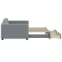 Sofá cama nido con cajones tela gris claro 90x190 cm de vidaXL, Camas y somieres - Ref: Foro24-3197234, Precio: 278,36 €, Des...