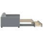Sofá cama nido con cajones tela gris claro 90x190 cm de vidaXL, Camas y somieres - Ref: Foro24-3197234, Precio: 282,41 €, Des...