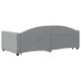 Sofá cama nido con cajones tela gris claro 90x190 cm de vidaXL, Camas y somieres - Ref: Foro24-3197234, Precio: 278,36 €, Des...