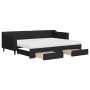 Sofá cama nido con cajones tela negro 80x200 cm de vidaXL, Camas y somieres - Ref: Foro24-3197477, Precio: 452,55 €, Descuent...
