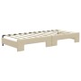 Sofá cama nido con cajones tela color crema 80x200 cm de vidaXL, Camas y somieres - Ref: Foro24-3197479, Precio: 455,43 €, De...