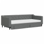 Sofá cama nido con cajones tela gris oscuro 90x200 cm de vidaXL, Camas y somieres - Ref: Foro24-3197481, Precio: 485,68 €, De...
