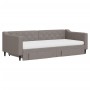 Sofá cama nido con cajones tela gris taupe 90x200 cm de vidaXL, Camas y somieres - Ref: Foro24-3197483, Precio: 478,91 €, Des...