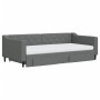 Sofá cama nido con cajones tela gris oscuro 100x200 cm de vidaXL, Camas y somieres - Ref: Foro24-3197486, Precio: 472,66 €, D...