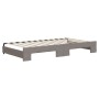 Sofá cama nido con cajones tela gris taupe 100x200 cm de vidaXL, Camas y somieres - Ref: Foro24-3197488, Precio: 486,44 €, De...