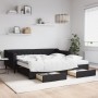 Sofá cama nido con cajones tela negro 100x200 cm de vidaXL, Camas y somieres - Ref: Foro24-3197487, Precio: 478,41 €, Descuen...