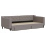 Sofá cama nido con cajones tela gris taupe 90x200 cm de vidaXL, Camas y somieres - Ref: Foro24-3197465, Precio: 289,73 €, Des...