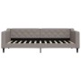 Sofá cama nido con cajones tela gris taupe 90x200 cm de vidaXL, Camas y somieres - Ref: Foro24-3197465, Precio: 289,73 €, Des...