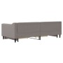Sofá cama nido con cajones tela gris taupe 90x200 cm de vidaXL, Camas y somieres - Ref: Foro24-3197465, Precio: 289,73 €, Des...
