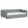 Sofá cama nido con cajones tela gris claro 90x190 cm de vidaXL, Camas y somieres - Ref: Foro24-3197490, Precio: 447,75 €, Des...