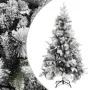 Árbol de Navidad con nieve flocada y piñas PVC y PE 195 cm de vidaXL, Arboles de navidad - Ref: Foro24-340531, Precio: 227,37...