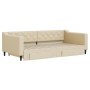 Sofá cama nido con cajones tela color crema 100x200 cm de vidaXL, Camas y somieres - Ref: Foro24-3197471, Precio: 301,99 €, D...