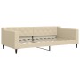 Sofá cama nido con cajones tela color crema 100x200 cm de vidaXL, Camas y somieres - Ref: Foro24-3197471, Precio: 301,99 €, D...