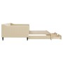 Sofá cama nido con cajones tela color crema 100x200 cm de vidaXL, Camas y somieres - Ref: Foro24-3197471, Precio: 301,99 €, D...