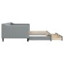 Sofá cama nido con cajones tela gris claro 90x190 cm de vidaXL, Camas y somieres - Ref: Foro24-3197472, Precio: 286,65 €, Des...