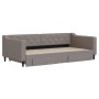 Sofá cama nido con cajones tela gris taupe 100x200 cm de vidaXL, Camas y somieres - Ref: Foro24-3197470, Precio: 311,21 €, De...