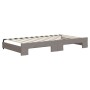 Sofá cama nido con cajones tela gris taupe 100x200 cm de vidaXL, Camas y somieres - Ref: Foro24-3197470, Precio: 311,21 €, De...