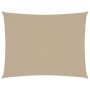 Toldo de vela rectangular tela Oxford beige 6x7 m en Sombrillas | Comprar online en Foru.es