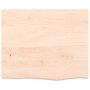Tablero de mesa madera maciza roble sin tratar 60x50x(2-4) cm de vidaXL, Tableros para mesas - Ref: Foro24-3156285, Precio: 6...