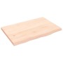 Tablero de mesa madera maciza de roble sin tratar 60x40x2 cm de vidaXL, Tableros para mesas - Ref: Foro24-3156281, Precio: 36...