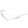 Tablero de mesa madera maciza de roble sin tratar 60x40x2 cm de vidaXL, Tableros para mesas - Ref: Foro24-3156281, Precio: 36...