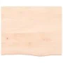 Untreated solid oak wood table top 60x50x2 cm by vidaXL, Table tops - Ref: Foro24-3156284, Price: 47,32 €, Discount: %