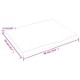 Tablero de mesa madera maciza de roble sin tratar 60x50x2 cm de vidaXL, Tableros para mesas - Ref: Foro24-3156284, Precio: 48...
