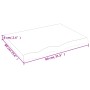 Tablero de mesa madera maciza roble sin tratar 80x60x(2-6) cm de vidaXL, Tableros para mesas - Ref: Foro24-3156298, Precio: 7...