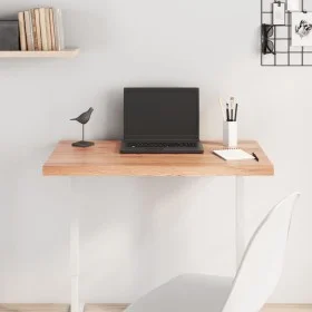 Light brown treated oak wood table top 80x60x(2-4) cm by vidaXL, Table tops - Ref: Foro24-3156360, Price: 70,47 €, Discount: %