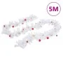 Guirnalda de Navidad decorada con bolas blanco 5 m de vidaXL, Adornos festivos - Ref: Foro24-340734, Precio: 25,22 €, Descuen...
