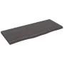 Dark brown treated oak wood table top 100x40x(2-4) cm by vidaXL, Table tops - Ref: Foro24-3156426, Price: 61,66 €, Discount: %