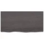 Dark brown treated oak wood table top 80x40x(2-6) cm by vidaXL, Table tops - Ref: Foro24-3156418, Price: 62,47 €, Discount: %